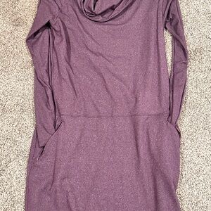 LolePurple Long Sleeve Hoodie Dress medium